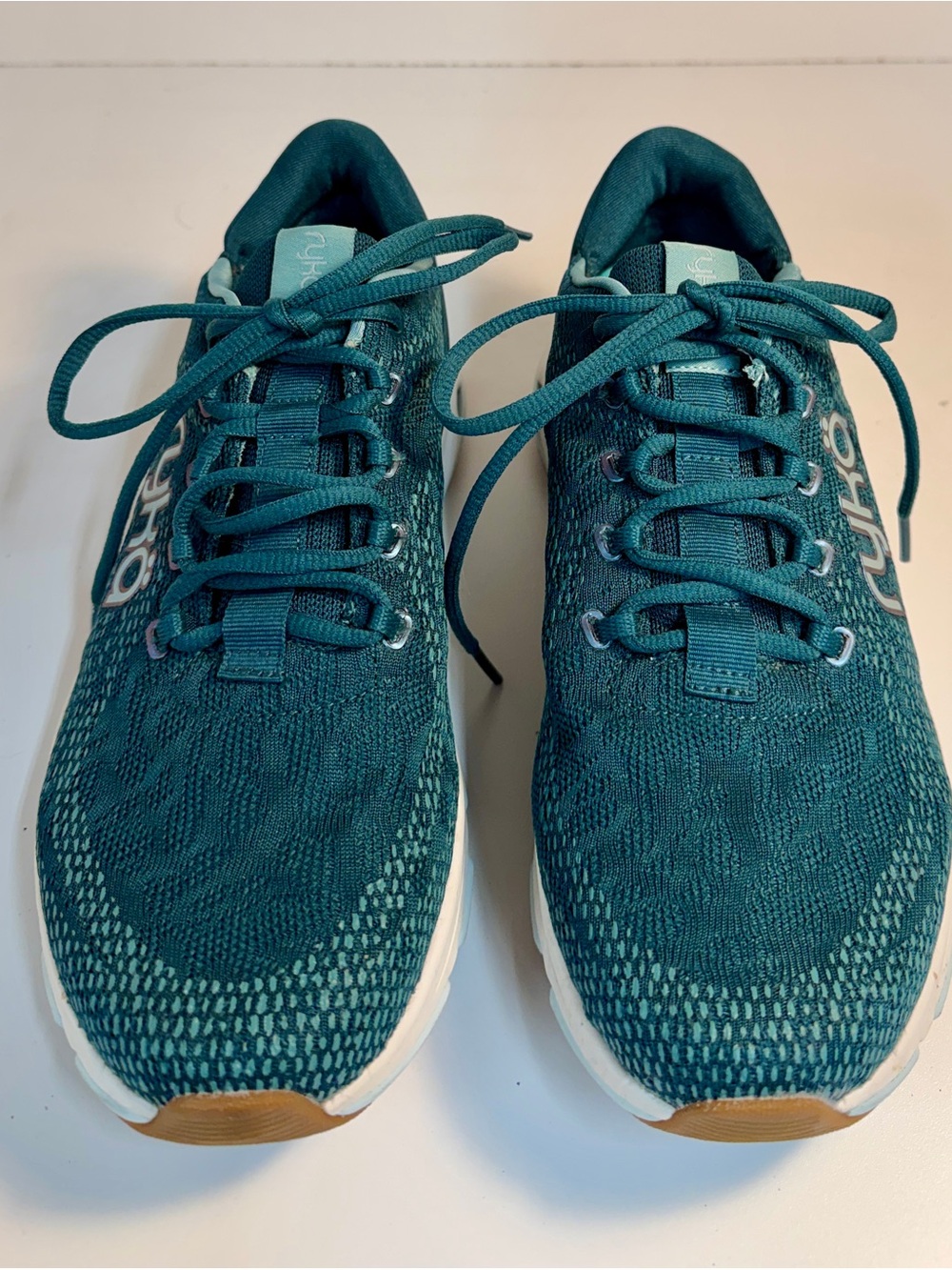 Ryka Devotion X women’s Teal Sneakers - Lightweight Comfort 8.5 Wide